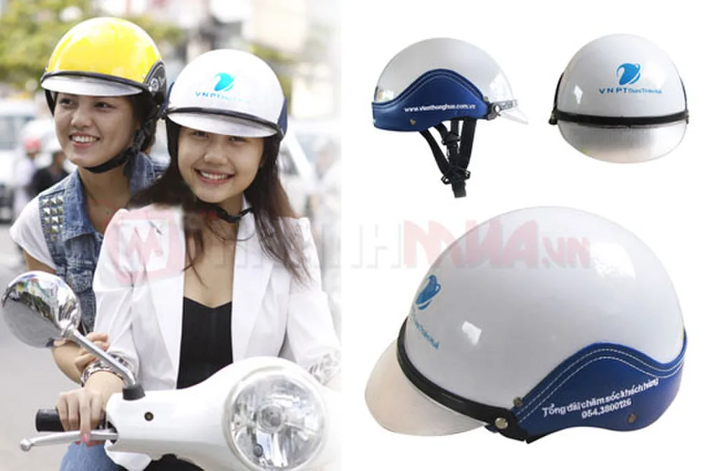 Mũ Bảo Hiểm In Logo Cho Công Ty