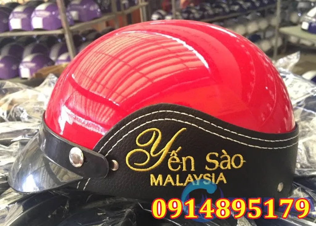 Đơn Vị Sản Xuất, Gia Công Mũ Bảo Hiểm Quảng Cáo Giá Rẻ