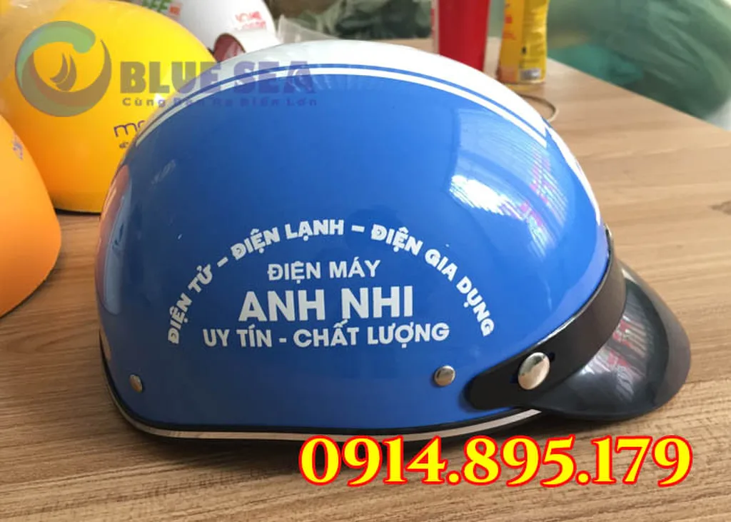 Giá Mũ Bảo Hiểm In Logo Công Ty