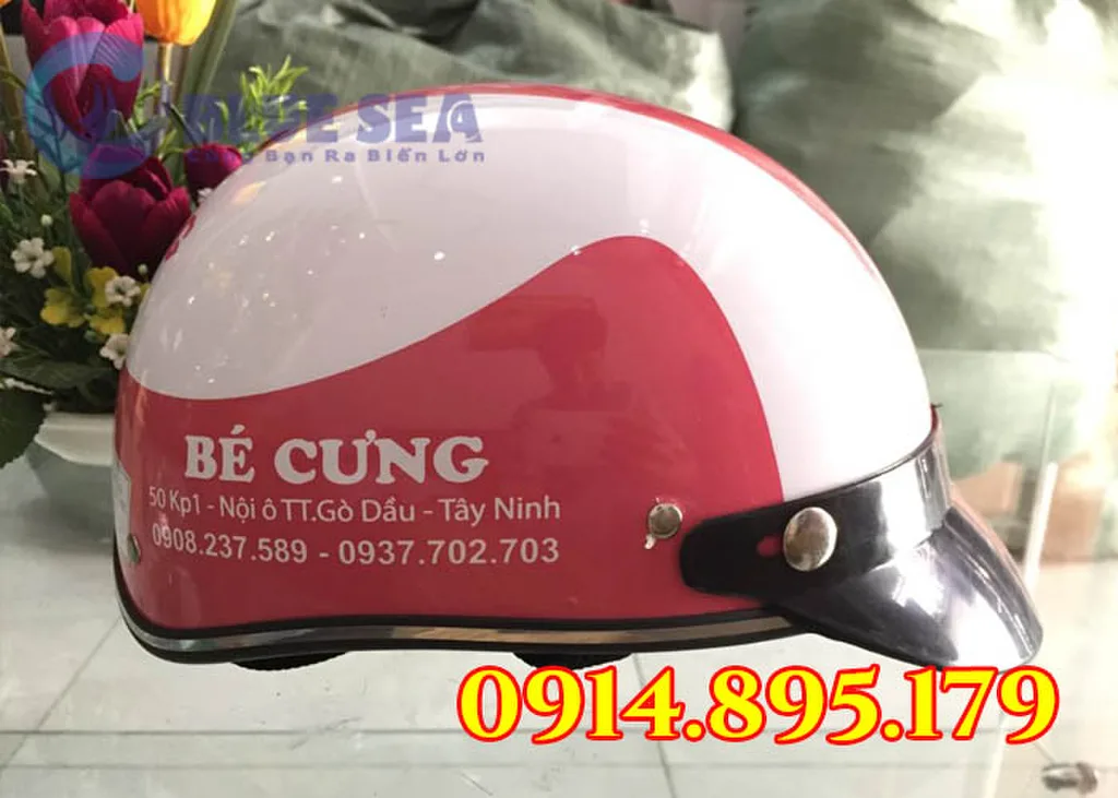 Làm Nón Bảo Hiểm In Logo Công Ty Ở Đâu?