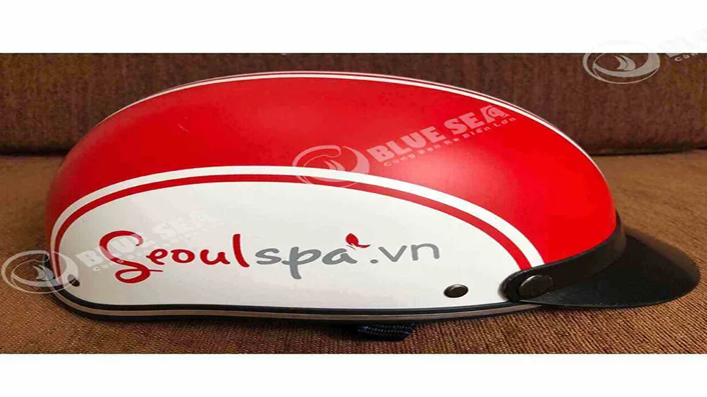 nón bảo hiểm in logo theo yêu cầu