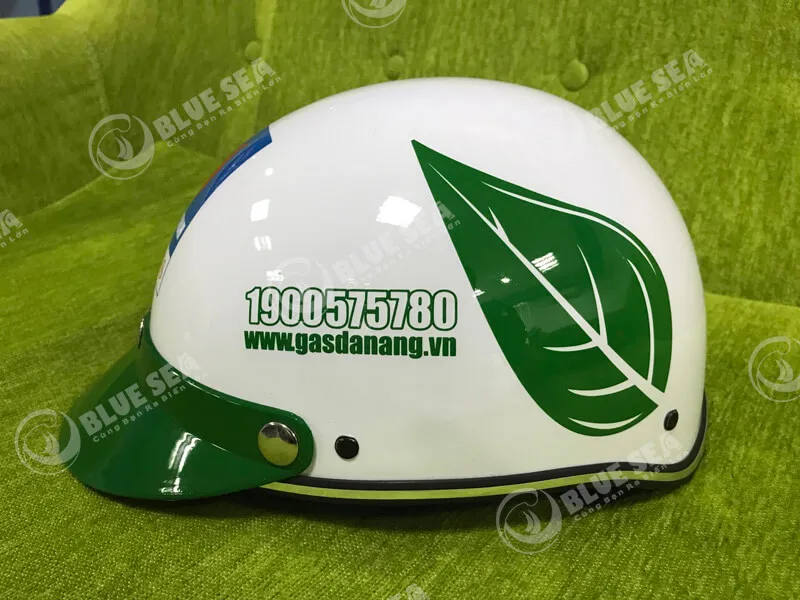 Nón Bảo Hiểm Nửa Đầu In Logo Gas Ánh Dương