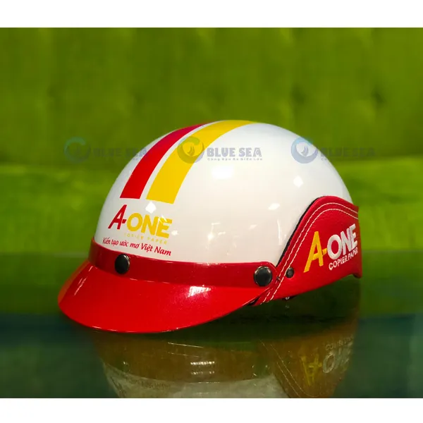 Nón Bảo Hiểm In Logo A One Khải Hoàn