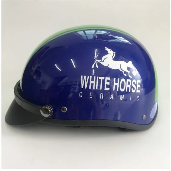 Nón Bảo Hiểm Nửa Đầu While Horse